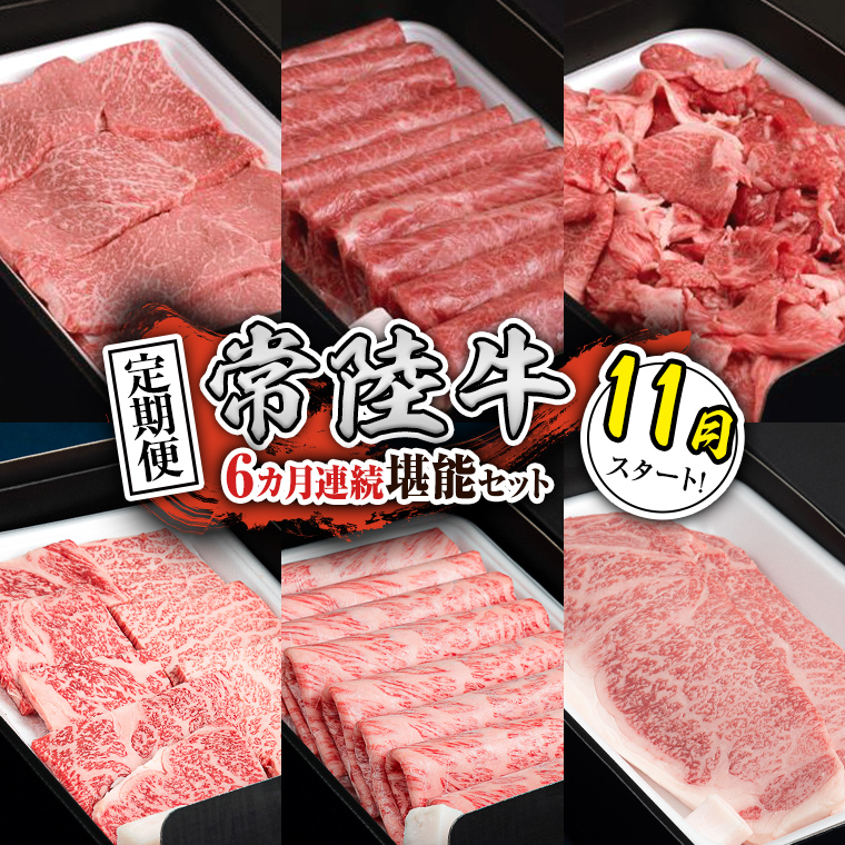 【定期便】【令和7年11月スタート】【全6回】『常陸牛』人