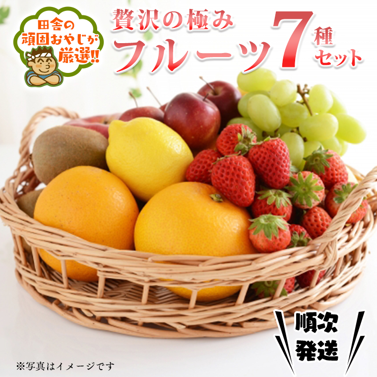 贅沢の極み フルーツ 7種 セット 田舎の頑固おやじが厳選！