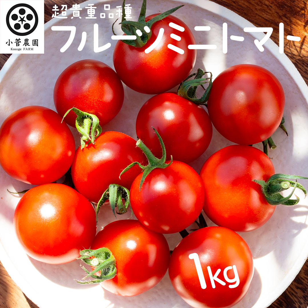 フルーツミニトマト 約1kg 【1月10日発送開始】 フルーツミ