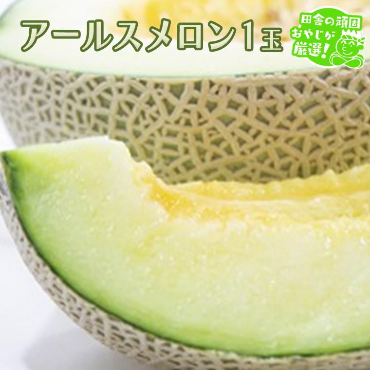アールスメロン 1個 田舎の頑固おやじが厳選！  メロン ギ