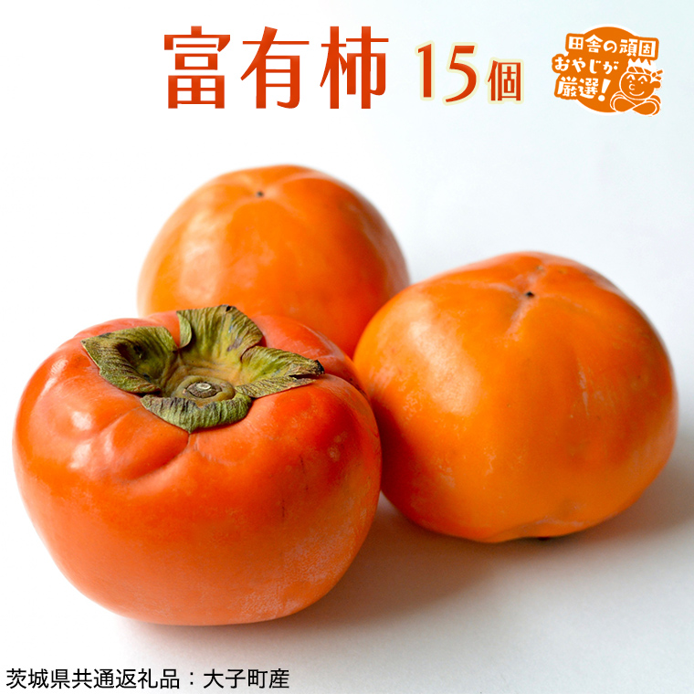 富有柿 15個【令和7年11月より発送開始】（茨城県共通返礼