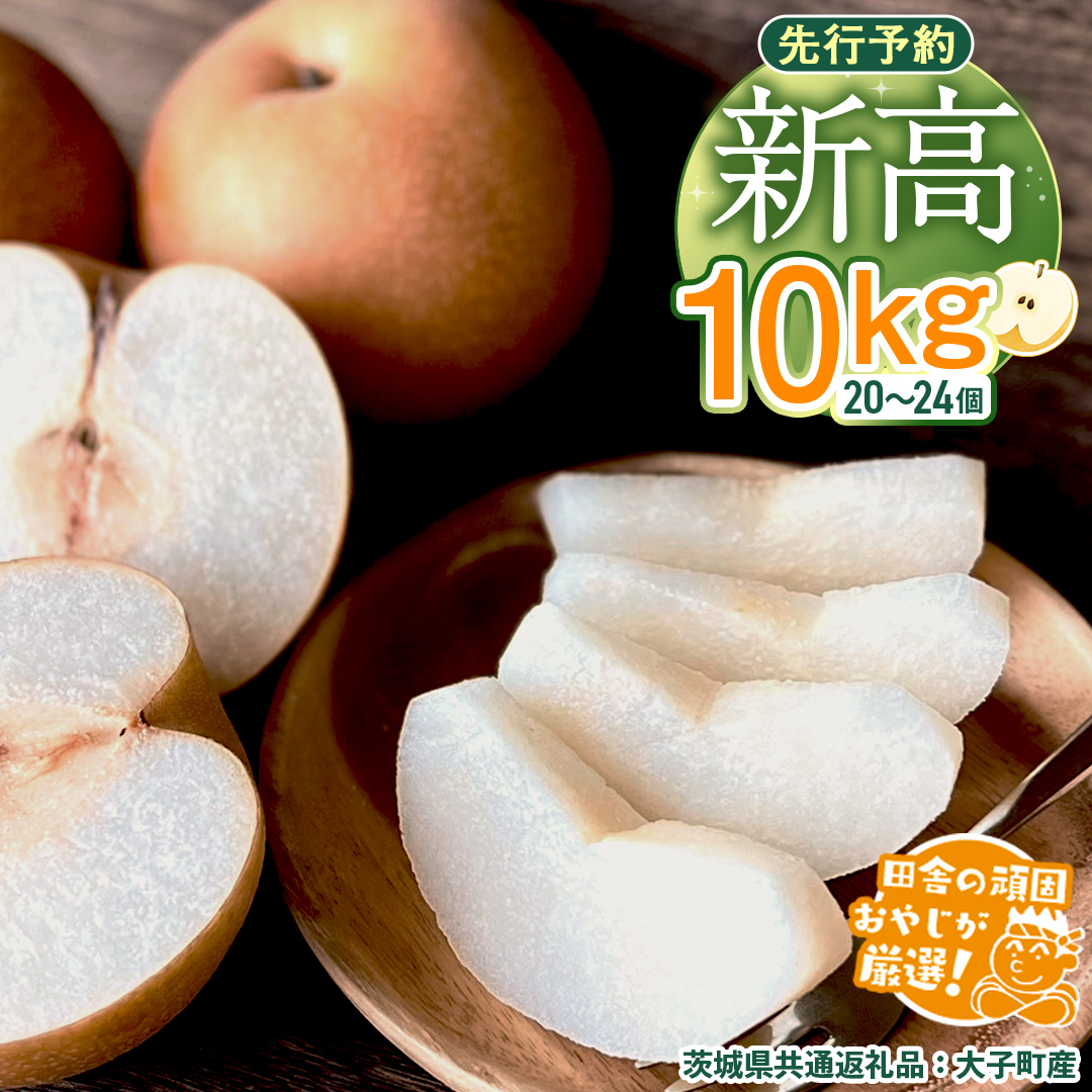 梨 新高 10kg（20～26個）【2025年10月より発送開始】（茨城県