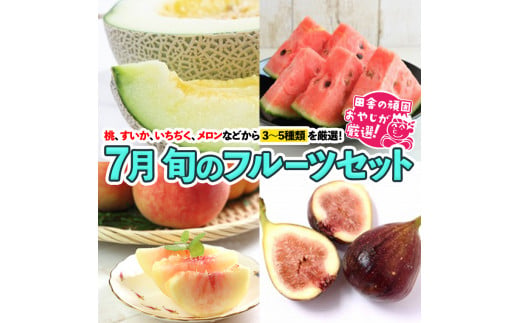 旬のフルーツセット7月号 田舎の頑固おやじが厳選！ [BI75-NT