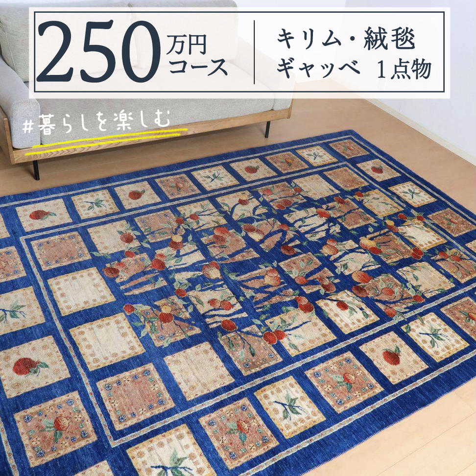 【 250万円コース 】 キリム ・ 絨毯 ・ ギャッベ　豊富なカ