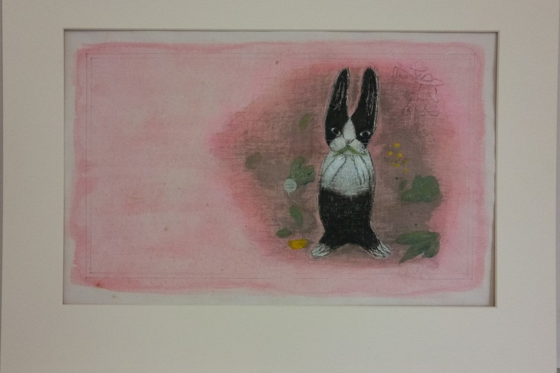 【 限定１点 】 「 USAGI・おいしいね 」 うさぎ ウサギ 絵画 