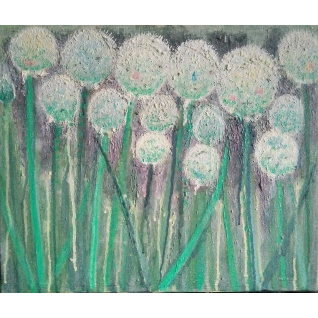 【 限定 1点 】「 ネギ坊主 」 絵画 アート アトリエ 飛動庵 