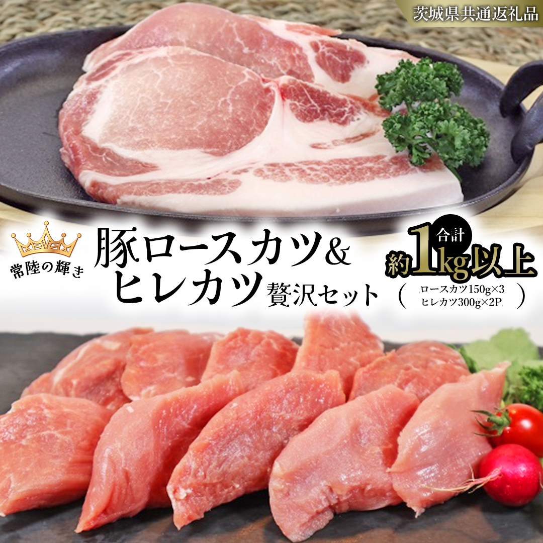 【 常陸の輝き 】 豚 ロースカツ ＆ ヒレカツ 贅沢 セット（