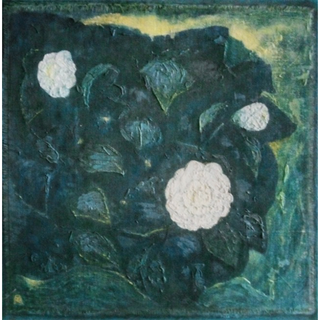 【 限定 1点 】白椿 2 絵画 絵 アート アトリエ 飛動庵 [BG89-N