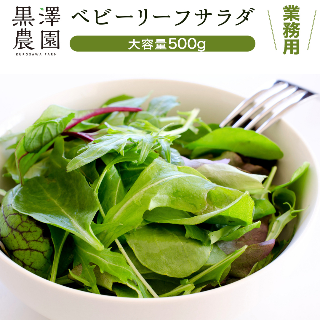 【 業務用 】 黒澤農園 の ベビーリーフサラダ 500g 大容量タ