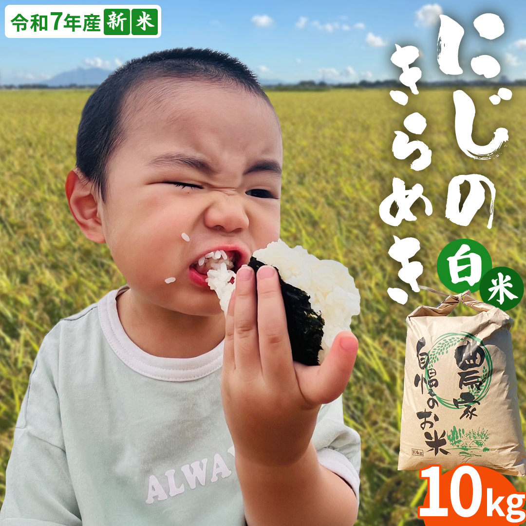 ＜ 新米 ＞ 令和7年産 茨城県産 白米 にじのきらめき 10kg 【2