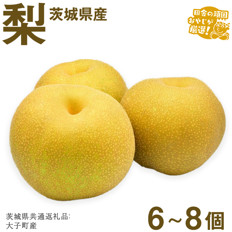 梨 6?8個【2025年12月より発送開始】（茨城県共通返礼品 [梨