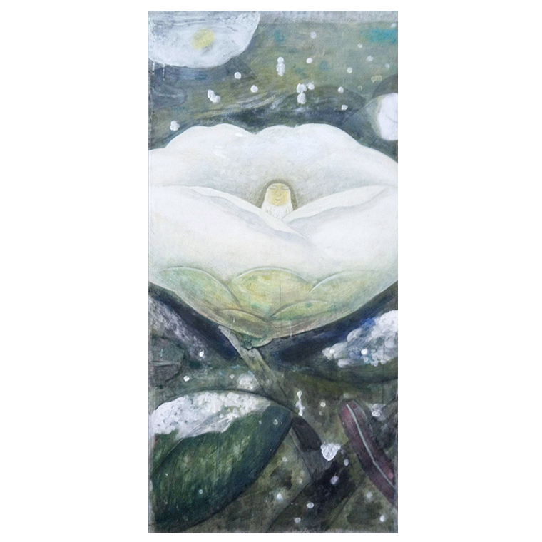 【 限定 1点 】 「 寒椿 」 絵画 アート アトリエ 飛動庵 [BG33