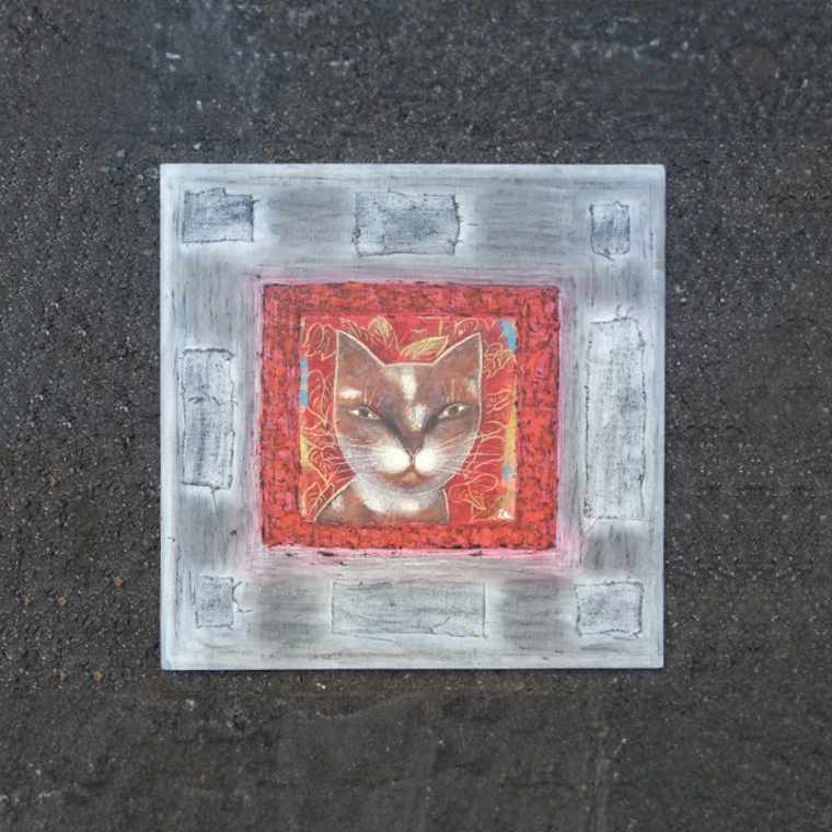 【 限定 1点 】 「 Neko〈視る〉 」 ねこ 猫 ネコ 絵画 絵 アー