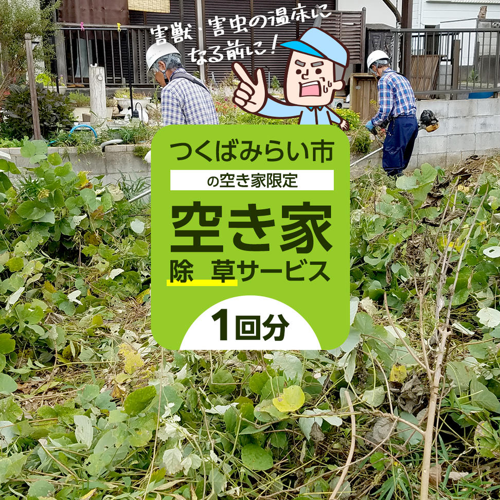 空き家除草サービス【1回分】管理 見守り 代行 点検