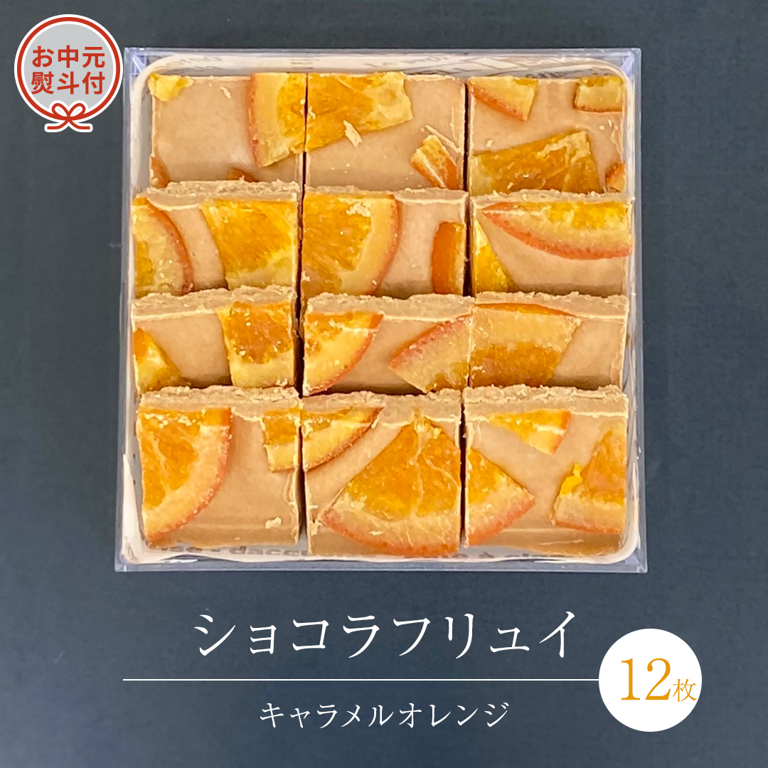 【 お中元 熨斗 付】 ショコラフリュイ キャラメルオレンジ