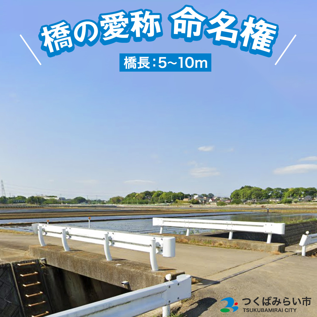 つくばみらい市 橋の愛称 命名権 （橋長5m～10m） 命名 橋 名