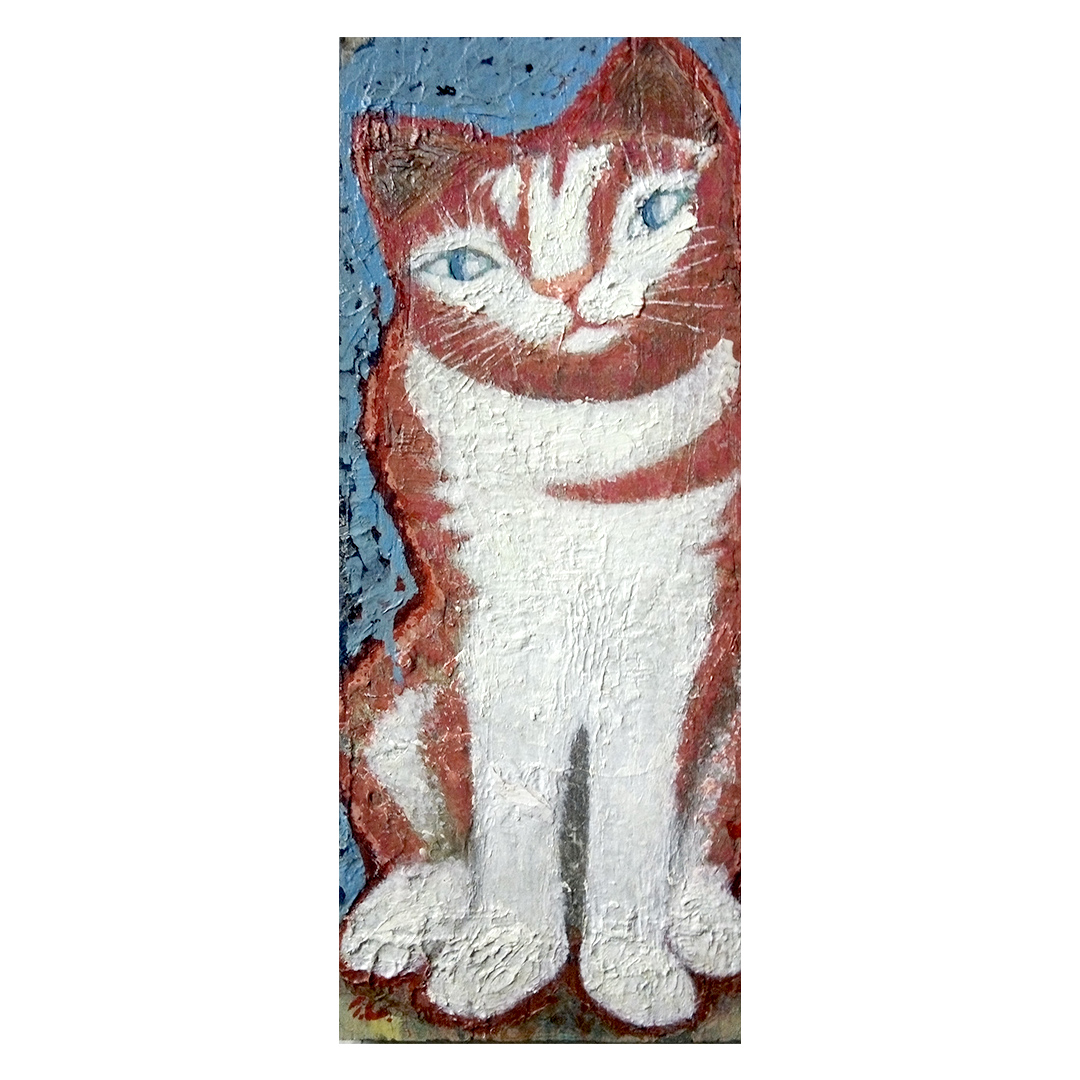 【 限定 1点 】なあに・ネコ 絵画 絵 アート アトリエ 飛動