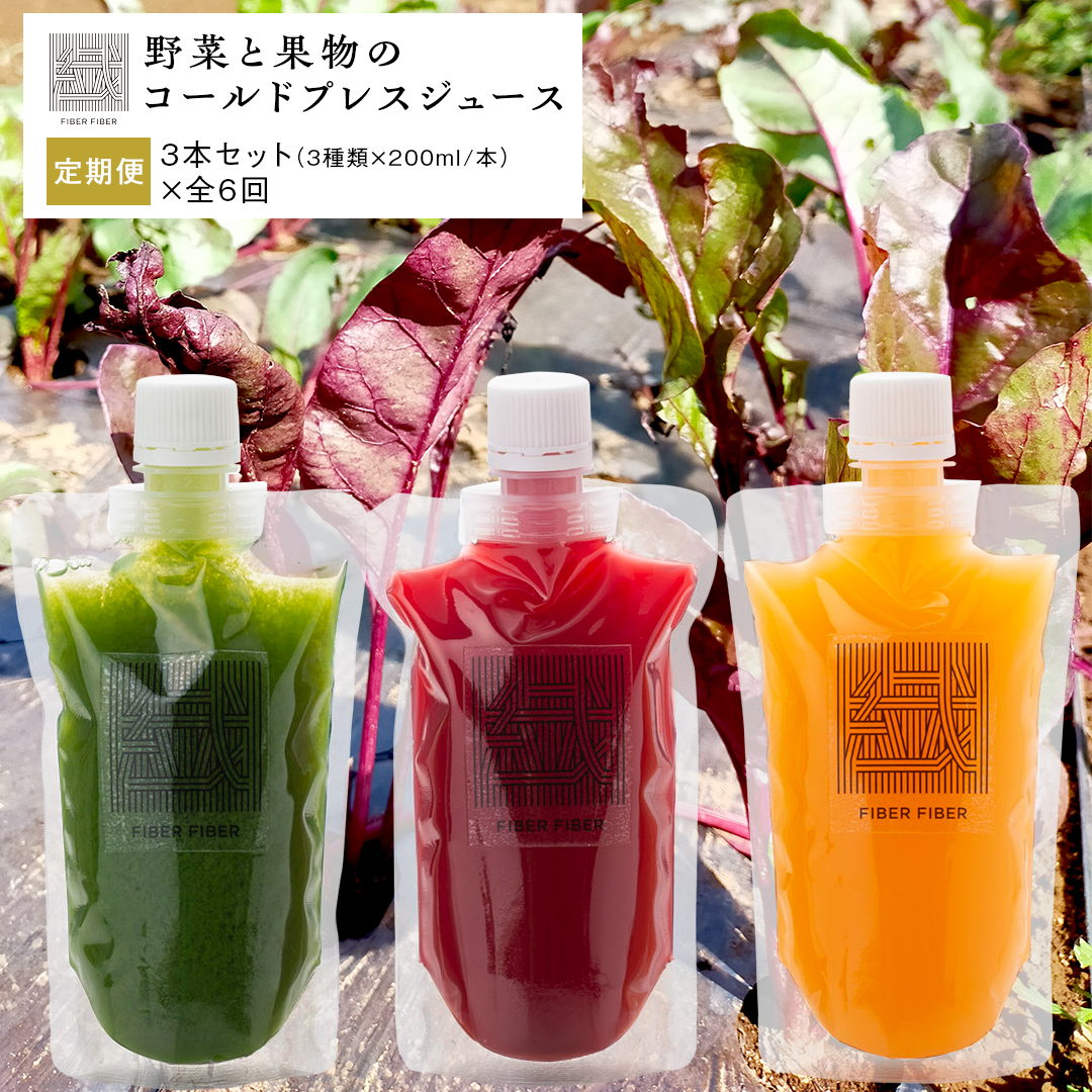 【定期便 全６回】野菜と果物の コールドプレスジュース 20
