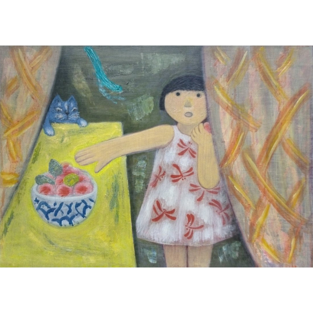 【 限定 1点 】おやつ?絵画 絵 アート アトリエ 飛動庵 [BG76-