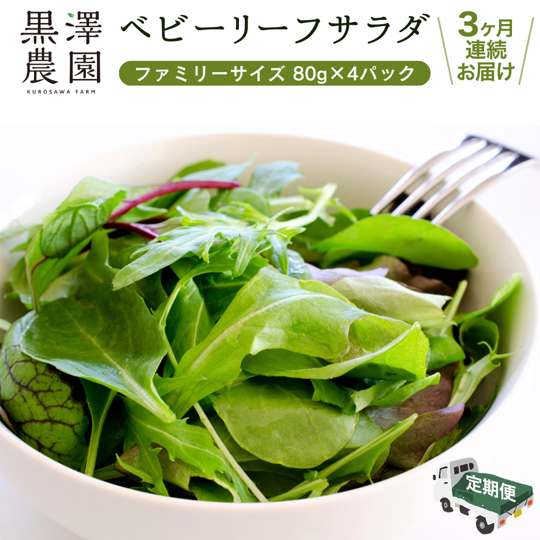 【 定期便 】3か月連続でお届け！ 黒澤農園 の ベビーリー