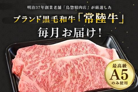 【1年定期便】 常陸牛 年間定期便 すき焼き しゃぶしゃぶ ハンバーグ サーロインステーキ ローストビーフ 焼き肉セット 焼肉 A5ランク 黒毛和牛 【茨城県共通返礼品 / 茨城県産】 58-D