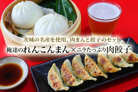 【数量限定】 ニラたっぷり肉餃子・俺達のれんこんまん 各1袋 17-W