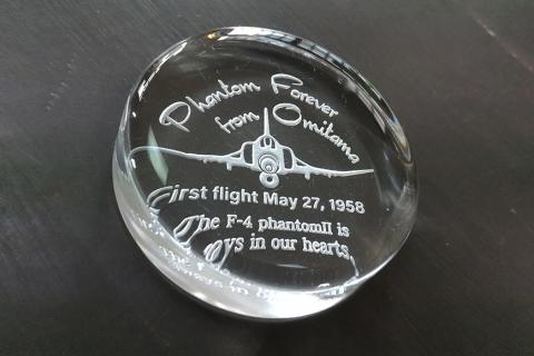 PhantomForever 国産ガラス製 ペーパーウェイト(クリア) 26-E