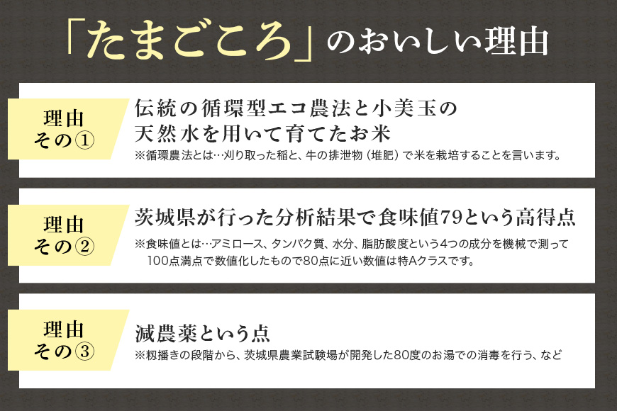 【 数量限定 】小美玉産コシヒカリ「たまごころ」玄米5kg 8-X