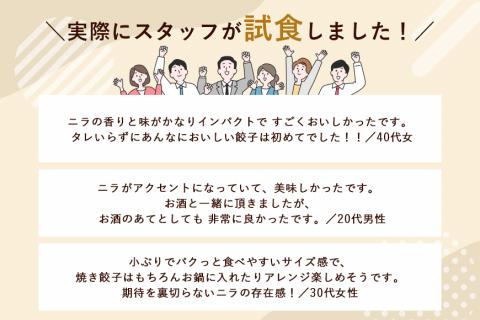 【数量限定】 ニラたっぷり肉餃子 2袋 17-U