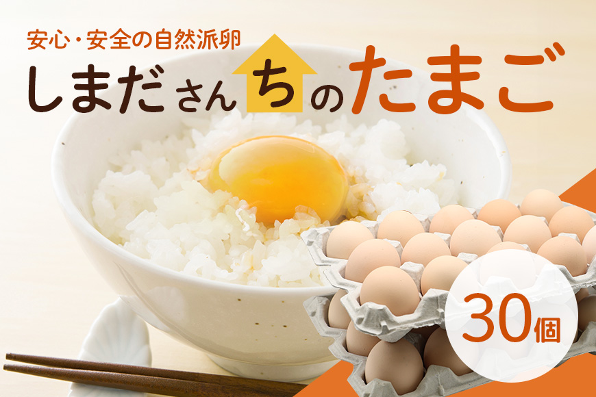 しまださんちのたまご 30個 卵 たまご タマゴ 玉子 国産 茨城県産 68-A