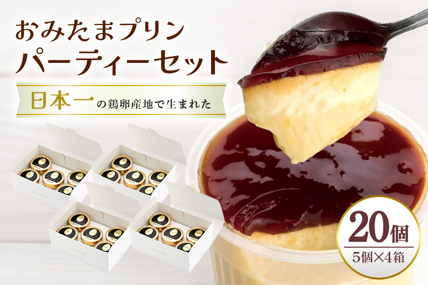 おみたまプリン 20個入り カラメルジュレ パーティーセット 8-I