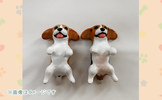 621 うちの子オーダーへそ天箸置き（レジン製 1個）【まめつぶはうす】