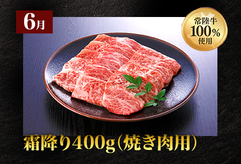 【定期便】【令和7年1月～発送開始】【全6回】常陸牛お楽しみ定期便（6ヶ月連続でお届け） 528