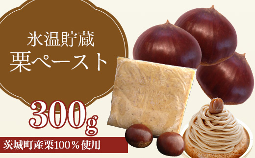 634 氷温貯蔵 栗ペースト300g（ 茨城町産 栗 100％ 使用 ) 【海老澤農園】