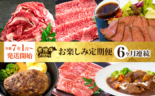 【定期便】【令和7年1月～発送開始】【全6回】常陸牛お楽しみ定期便（6ヶ月連続でお届け） 528