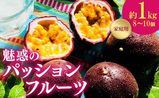 748 家庭用 魅惑のパッションフルーツ 約1kg 茨城県 茨城町産 先行予約【Auster ＆ Sons,D(オースター アンド サンデー)】