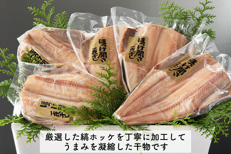 【12月25日決済確定分まで年内発送】干物 縞ホッケ開き 5枚 特大 肉厚 カジマ ほっけ 縞ほっけ ホッケ 焼き魚