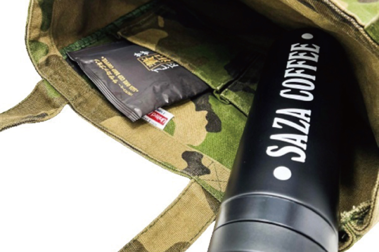 サザコーヒー『ガールズ＆パンツァー』カップオン２種とトートバックセット すぐ発送 すぐ届く サザ SAZA 大洗 珈琲 深煎り 本格 おすすめ オフィス ドリップコーヒー バッグ