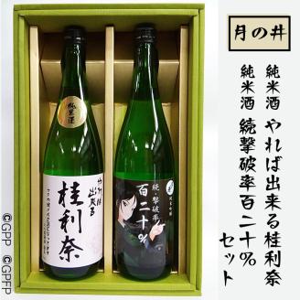 日本酒 ガルパン 720ml 2本 セット 純米酒 純米吟醸 月の井 コラボ 大洗 地酒 ガールズ＆パンツァー 桂利奈