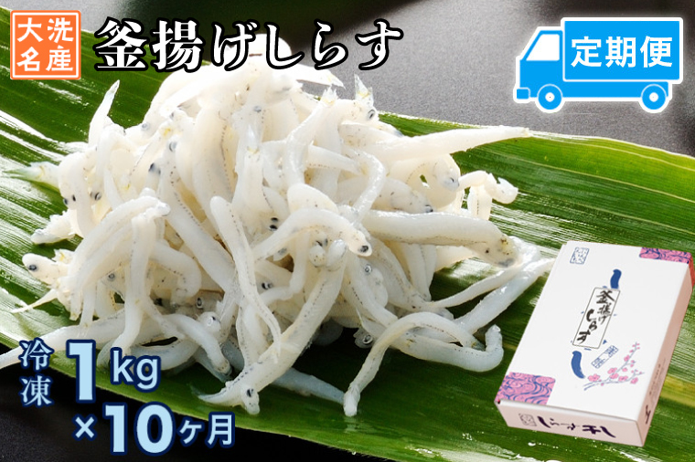 定期便 釜揚げしらす (1kg×10か月) 天然 釜揚げ ふっくら しらす シラス 魚 さかな 魚介 離乳食
