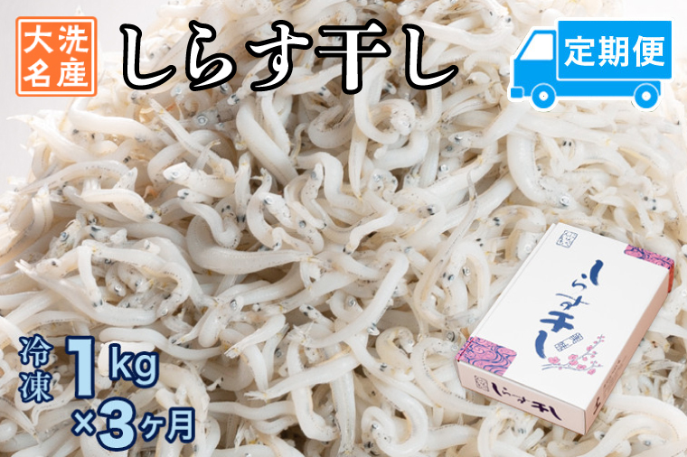 定期便 しらす干し (1kg×3か月) 天然 ふっくら 大洗 名産 しらす シラス 魚 さかな 魚介 離乳食