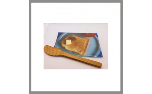 コロンブスのまな板桧(ミニ　薄手)と栗の木のバターナイフ