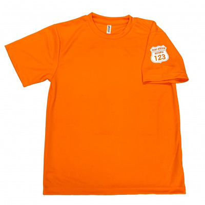 オリジナルワッペン入りTシャツ(オレンジ)　Lサイズ (AF020)