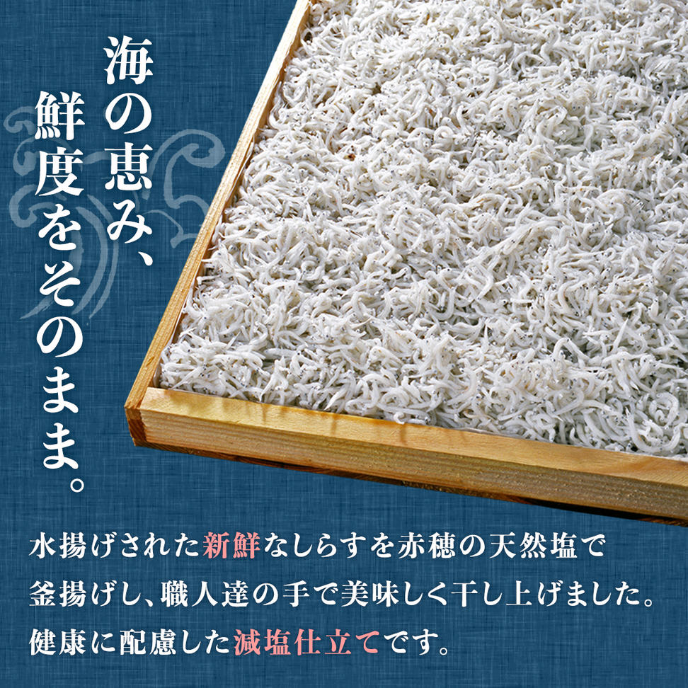 【6回定期便】大津港水揚げしらす干し 1kg(250g×2パック×2箱)