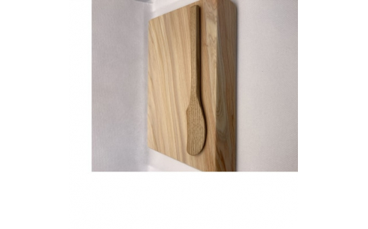 コロンブスのまな板桧(ミニ　薄手)と栗の木のバターナイフ