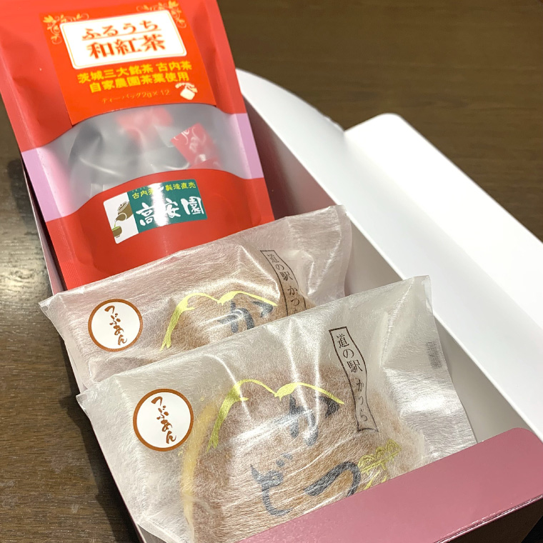 和紅茶とかつどら２個セット【つぶあん】 (AF082)