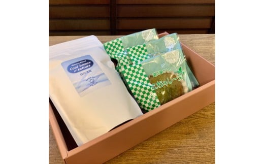 珈琲とこちゃレーヌ3個セット【桂の清風(豆)】(AF092)