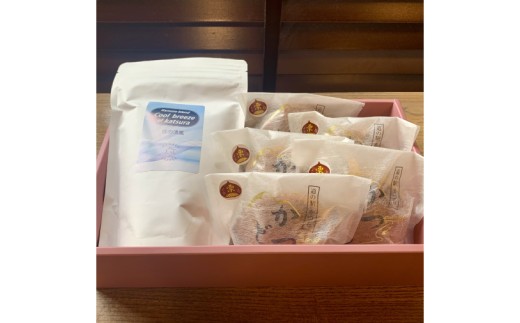 珈琲豆とかつどら5個【桂の清風/栗】(AF112)