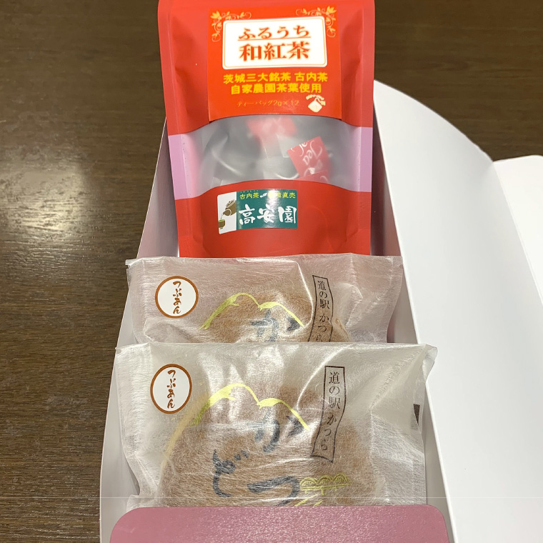 和紅茶とかつどら２個セット【つぶあん】 (AF082)