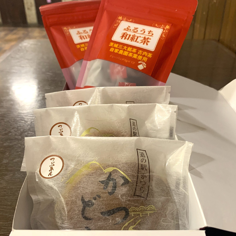 和紅茶とかつどら３個セット【つぶあん】 (AF056)